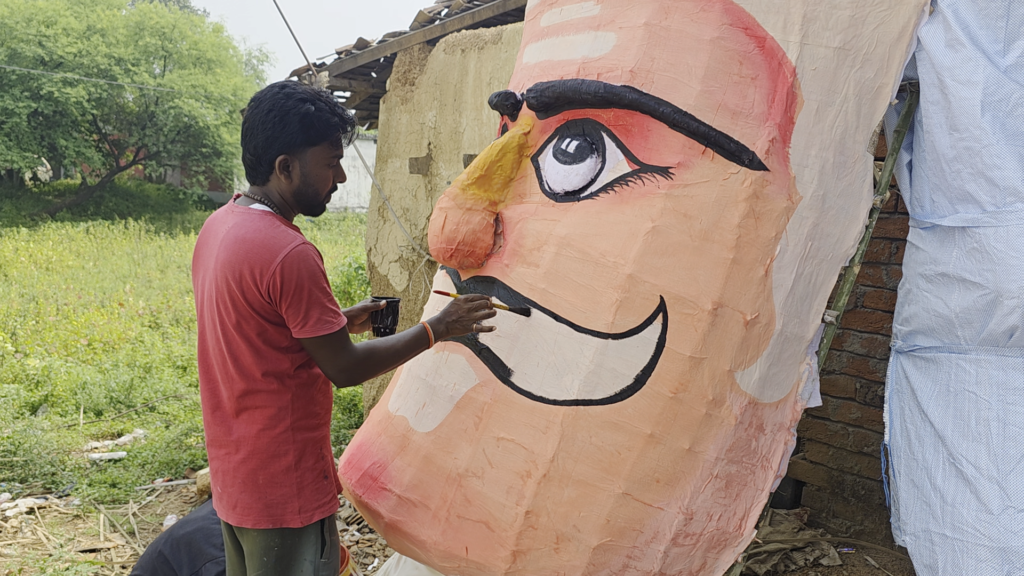 kosamnara-ravana-effigy-making-raigarh
