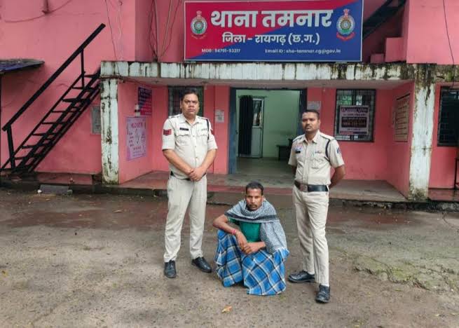रायगढ़ के तमनार में मुर्गा दुकान विवाद के मामले में कार्रवाई करती पुलिस का प्रतीकात्मक दृश्य